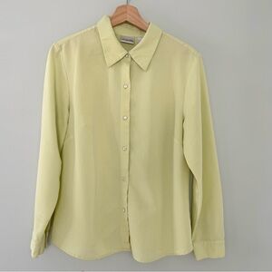 Villager Light Green Long Sleeve Button Down Shirt‎